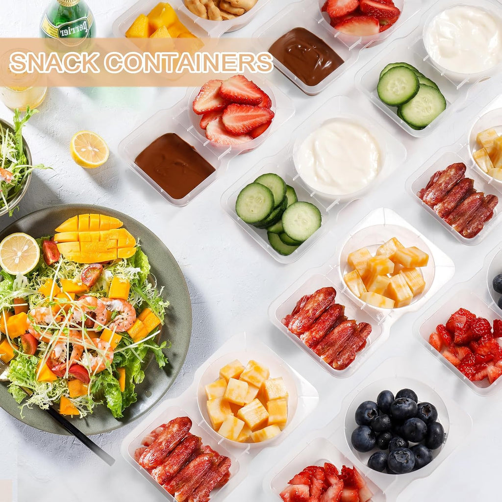 Reusable Snack Containers with Lids 20Pcs,New Snack Containers,Sna