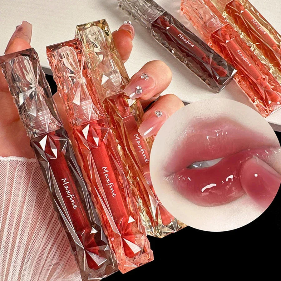 Mirror Lip Gloss Lip Gloss Lip Moisturizing Liquid Lipstick Waterproof Long-Lasting Brightening and Non Fading Lip Gloss