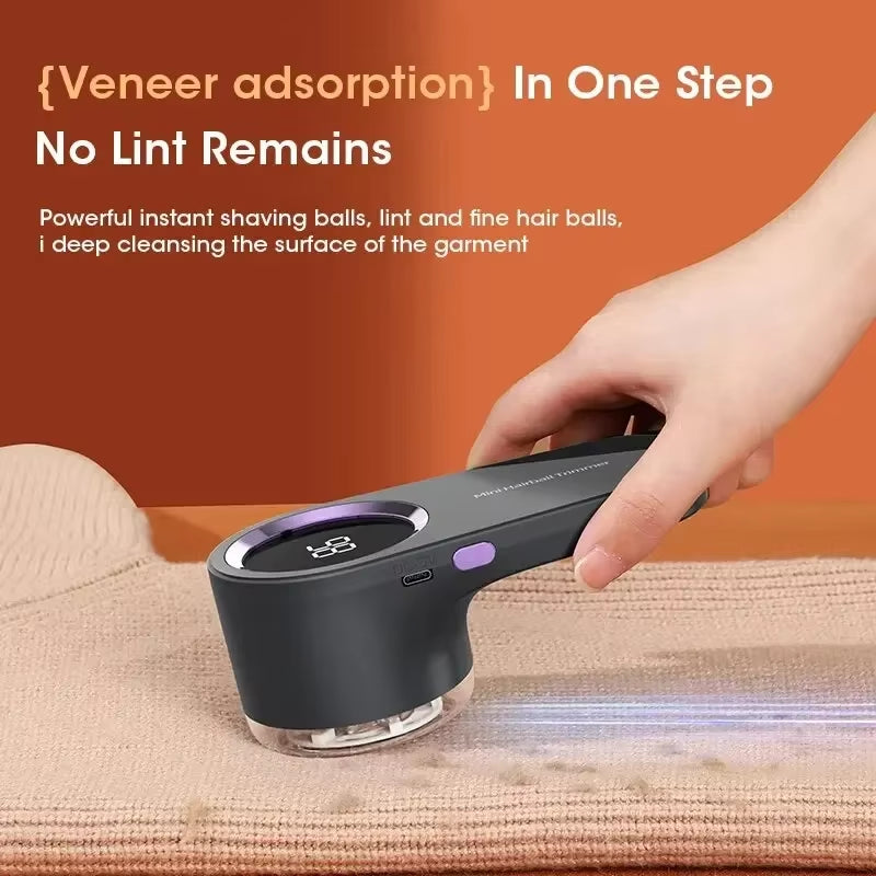 Electric Lint Remover Electric Pellet Fluff Remover Digital Display Debobbler Clothes Shaver Multifunction for Clothes Sweater