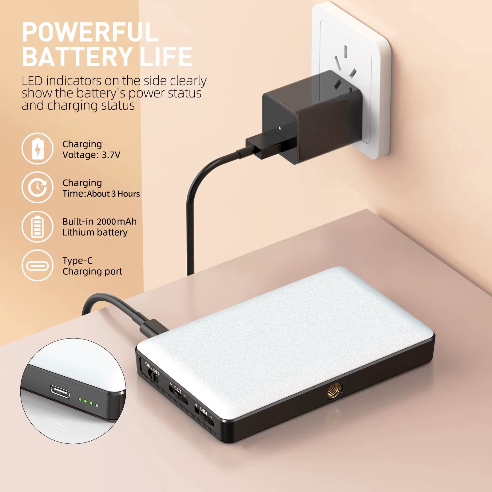 Clearance_Smartphone Selfie Light Selfie Video Conference Light Portable LED Light Compatible for Cell Phone Ipad Laptop Camera_