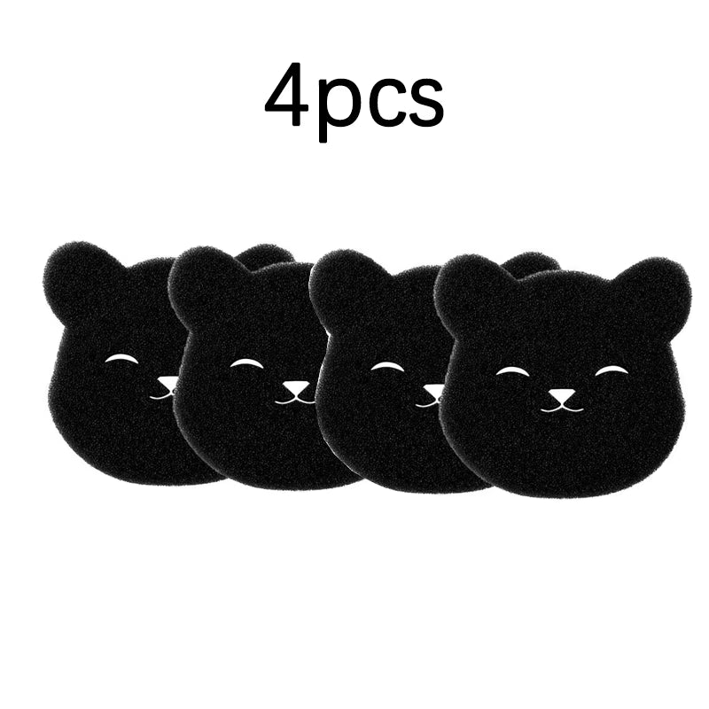 2-6Pcs Pet Hair Remover Bear Shape Laundry Balls Washing Machine Lint Catcher Reusable Clothes Sofa Cat Dog Fur Cleaning Sponge