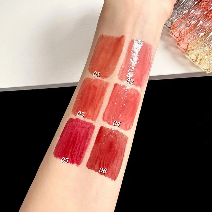 Mirror Lip Gloss Lip Gloss Lip Moisturizing Liquid Lipstick Waterproof Long-Lasting Brightening and Non Fading Lip Gloss