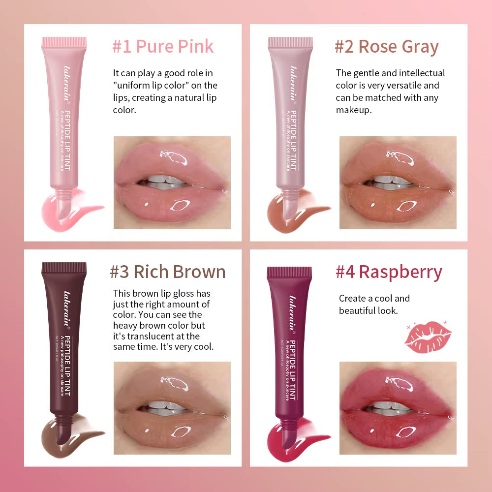 10Ml Mirror Lip Glaze Moisturizes Jelly Lip Enrichment Oil Lasting Water Light Glass Lip Oil Remove Line Lip Protection Serum