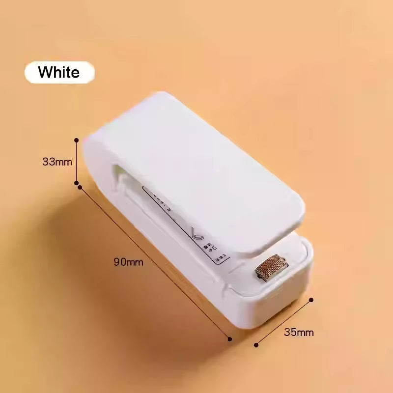 1Pc Kitchen Handheld Snack Sealer, Plastic Bag Sealer for Freshness, Easy-To-Use Kitchen Gadge,Portable Sealer Packaging