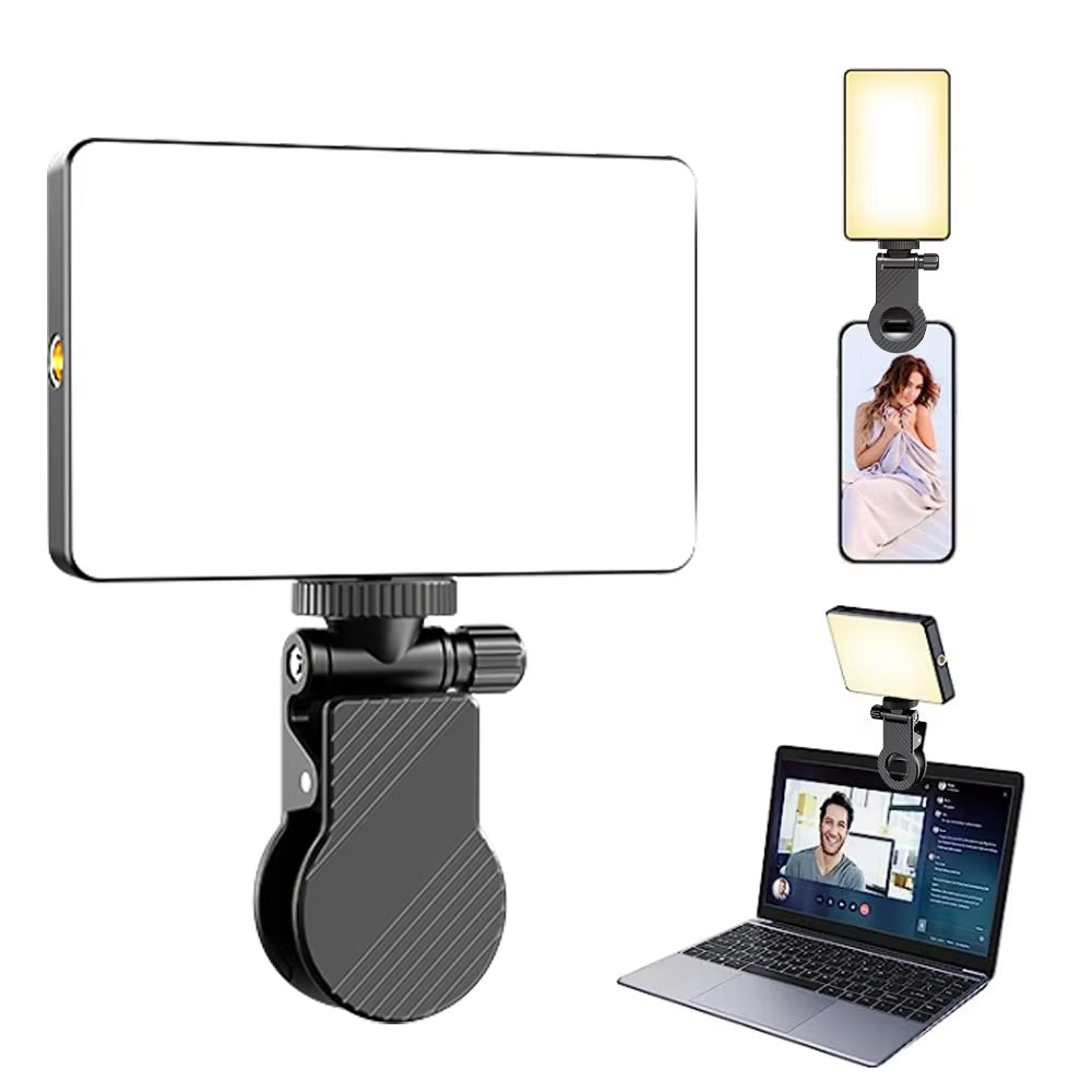 Clearance_Smartphone Selfie Light Selfie Video Conference Light Portable LED Light Compatible for Cell Phone Ipad Laptop Camera_