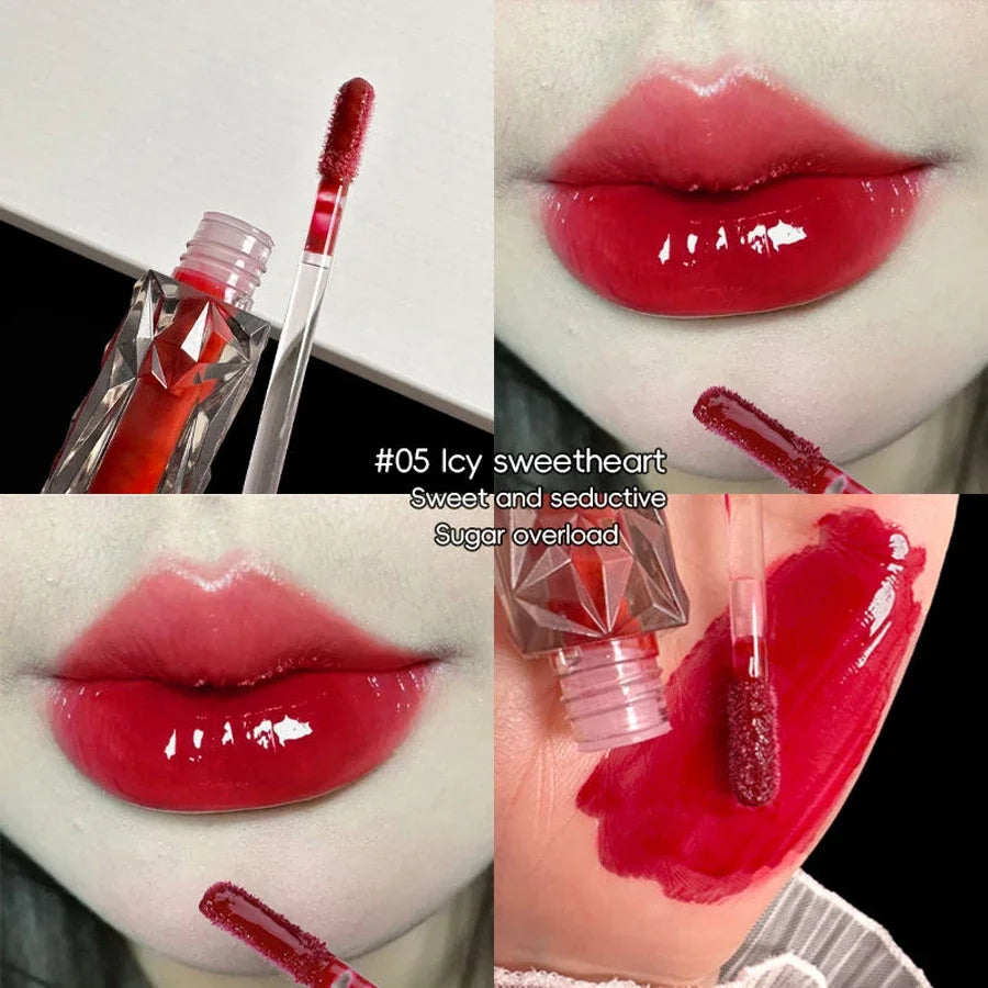 Mirror Lip Gloss Lip Gloss Lip Moisturizing Liquid Lipstick Waterproof Long-Lasting Brightening and Non Fading Lip Gloss