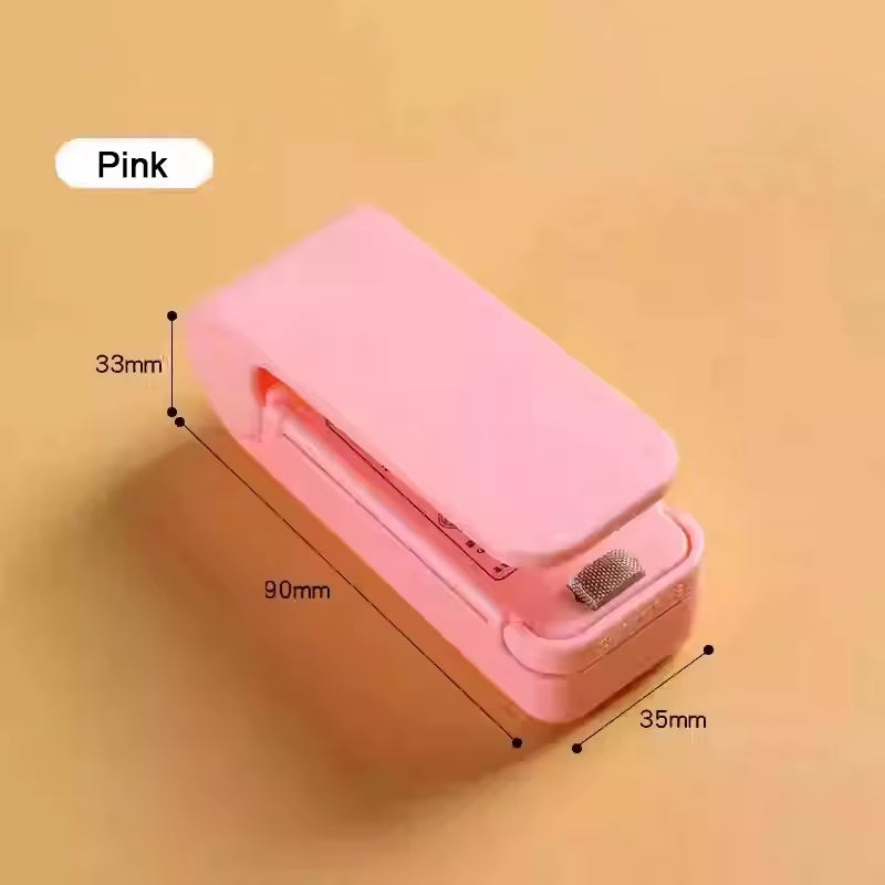 1Pc Kitchen Handheld Snack Sealer, Plastic Bag Sealer for Freshness, Easy-To-Use Kitchen Gadge,Portable Sealer Packaging