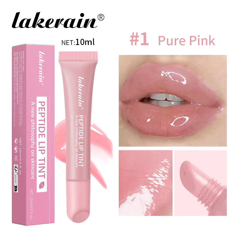 10Ml Mirror Lip Glaze Moisturizes Jelly Lip Enrichment Oil Lasting Water Light Glass Lip Oil Remove Line Lip Protection Serum
