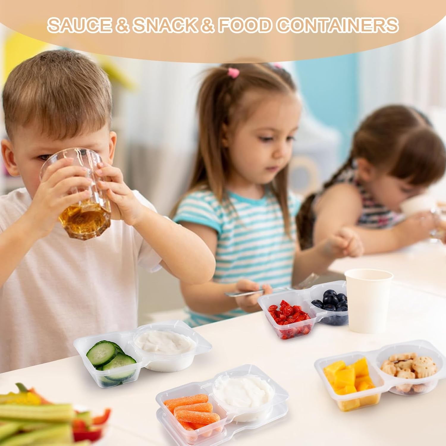 Reusable Snack Containers with Lids 20Pcs,New Snack Containers,Sna