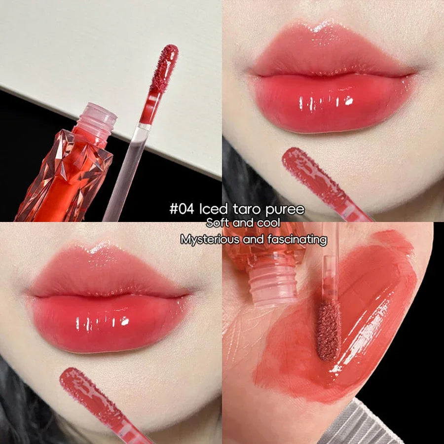 Mirror Lip Gloss Lip Gloss Lip Moisturizing Liquid Lipstick Waterproof Long-Lasting Brightening and Non Fading Lip Gloss