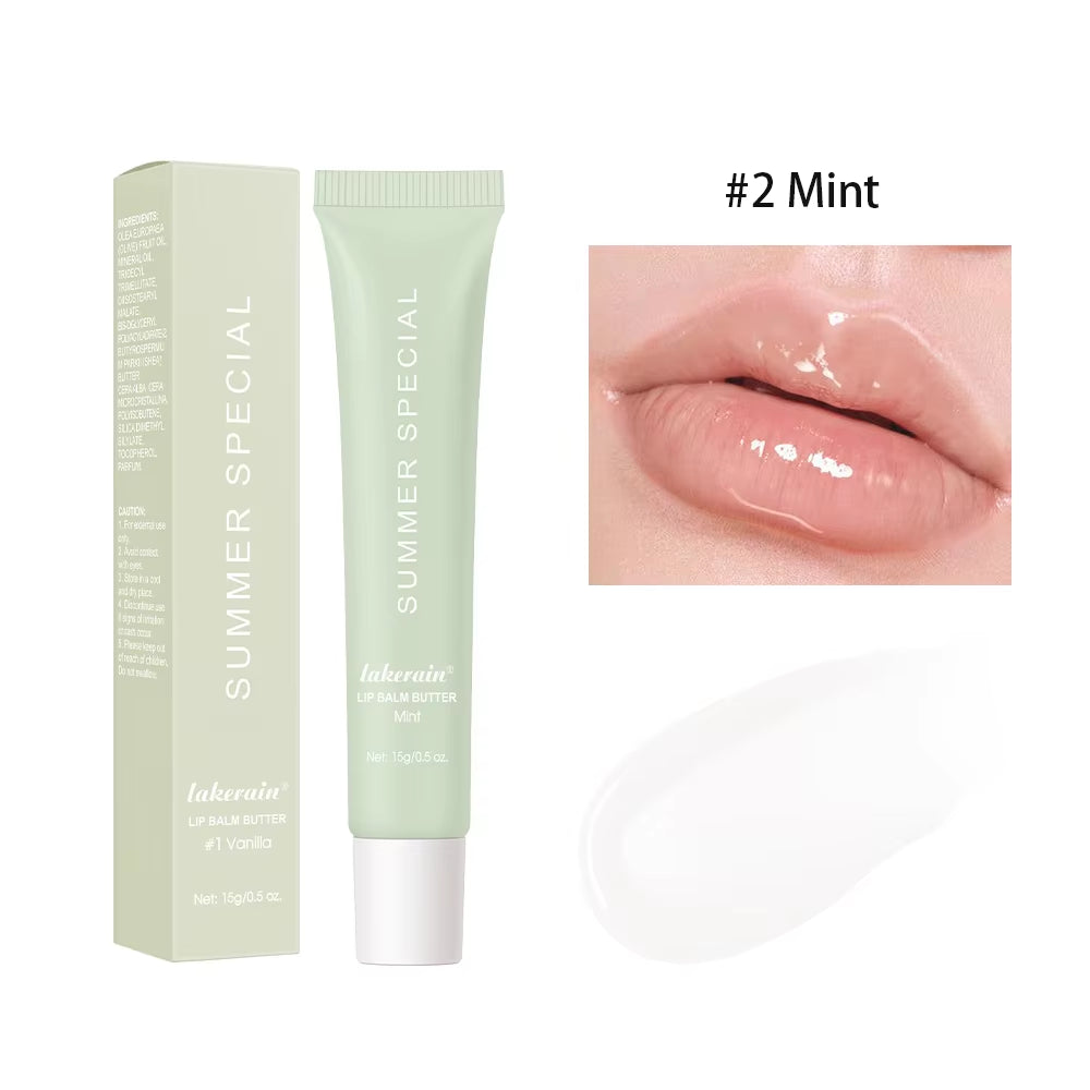 Summer Lip Balm Moisturizing Mirror Lip Gloss Lip Vanilla Mint Iced Coffee Cake Smell Lipstick Transparent Lip Oil Makeup